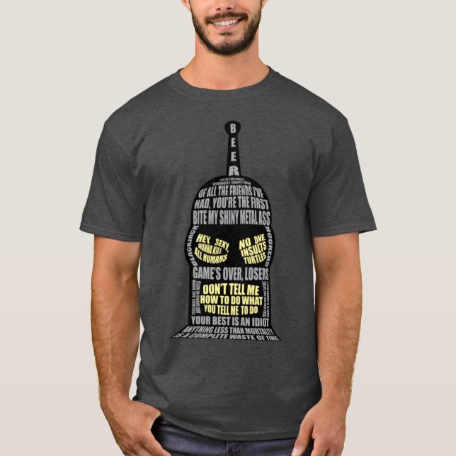 Bender quotes family t shirt (Framsida)