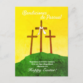 Bendiciones de Pascua Spanska Påsk Helg Vykort