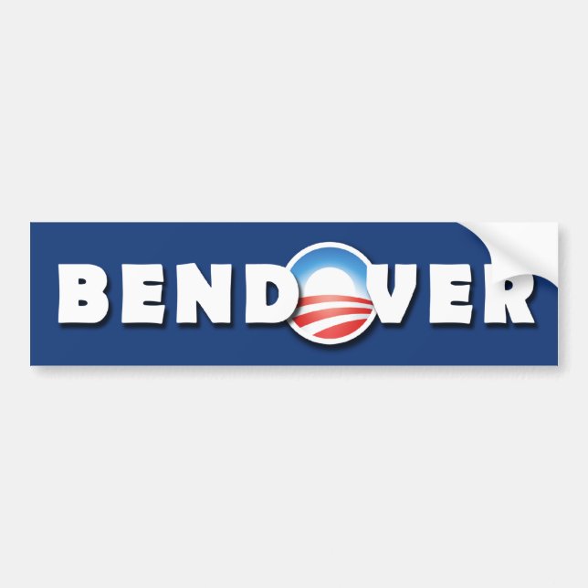 BENDOVER-, demokratiska Barack Obama - - som är Bildekal (Framsidan)