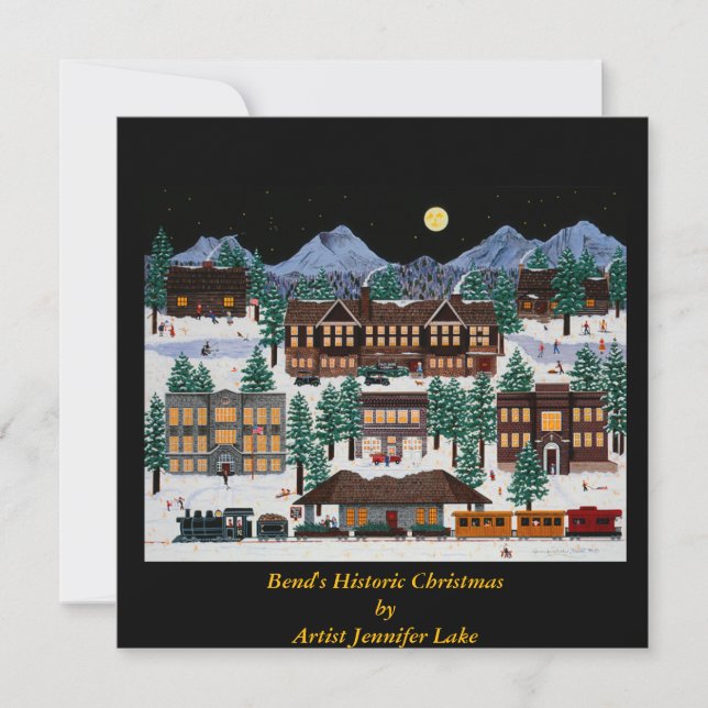 Bends historiska julklapp inbjudningar (Framsida)