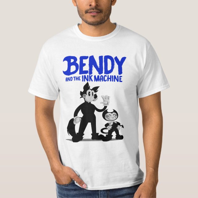 Bendy-Bläck-Maskin T Shirt (Framsida)