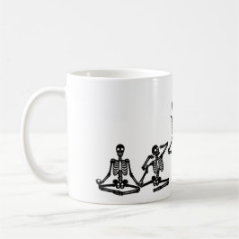 Bendy Bones Funny Yogi Skeletons - Yoga Humor Tea Kaffemugg