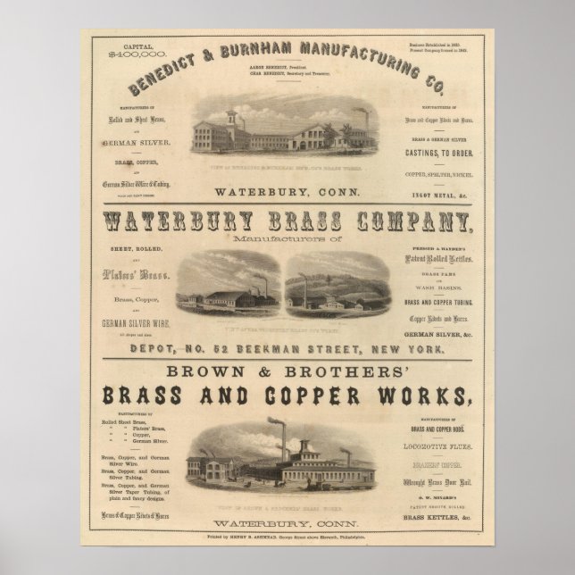 Benedict and Burnham Manufacturing Company Poster (Framsidan)