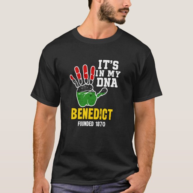 Benedict, BC, souvenir HBC-design T Shirt (Framsida)