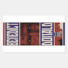 Benedict Donald Stickers (uppsättning 4) Rektangulärt Klistermärke