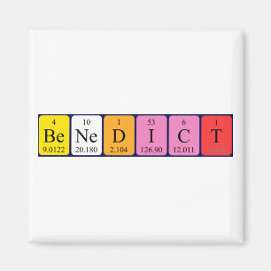 Benedict Peridict bord namn magnet