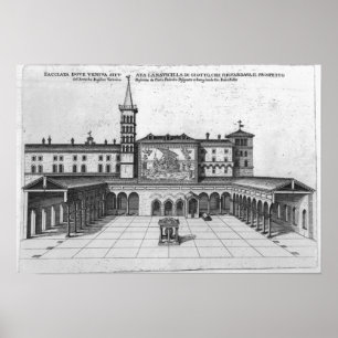 Benedictionloggiaen av den gammala Vaticanen Poster