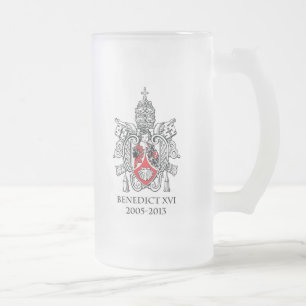Benedicy XVI ölmugg Frostat Ölglas