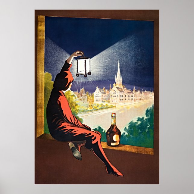 Benediktine Bliss: High-Res Vintage affisch Art (Framsidan)