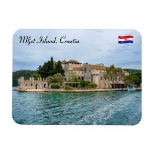 Benediktine kloster på ön Mljet - Kroatien Magnet