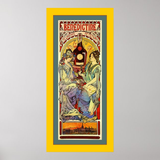 Benediktine ~ Vintage Advertising Poster (Framsidan)