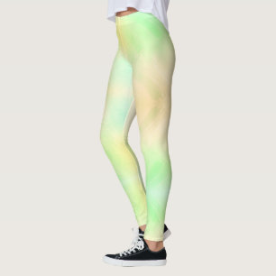 Benen iförda pastellfärgade leggingar leggings