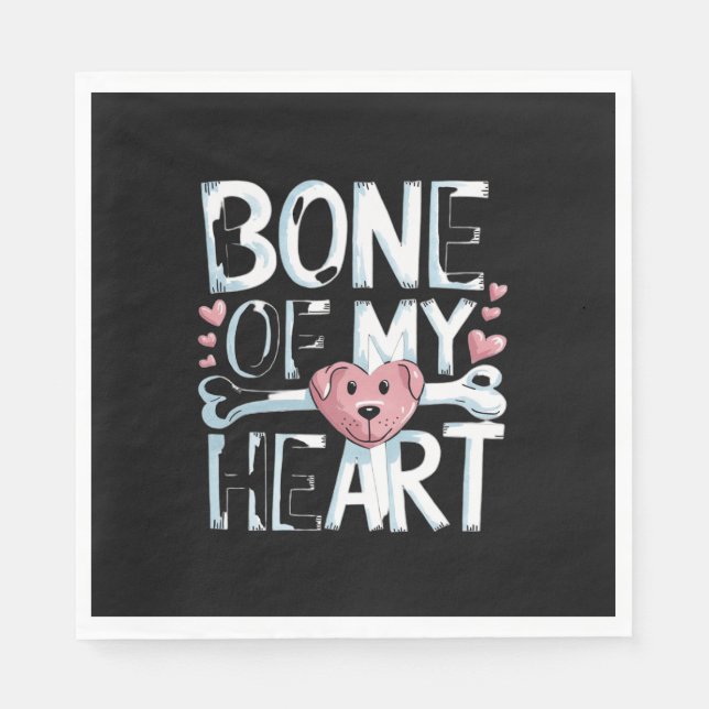 Benet på min hjärtefråga Hund Pappersservett (Framsidan)