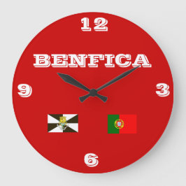 Benfica Portugal Wallklocka Stor Klocka