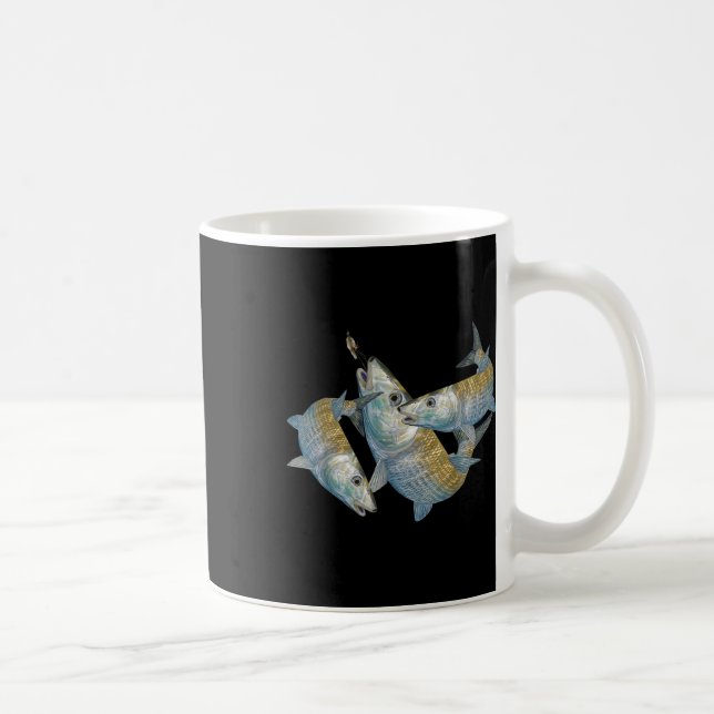 Benfiskejakt En saltvatten flugfiske &amp; De Kaffemugg (Höger)