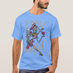 Benfri Boxing Skeleton Boxer Martial Arts Gif T Shirt