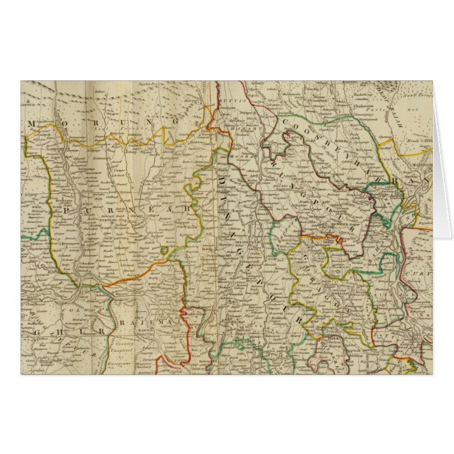 Bengal, Bahar &c norr Hälsningskort (Framsidan Horizontal)