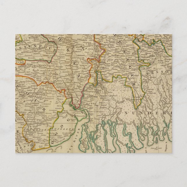 Bengal, bahar&c söderut vykort (Framsida)