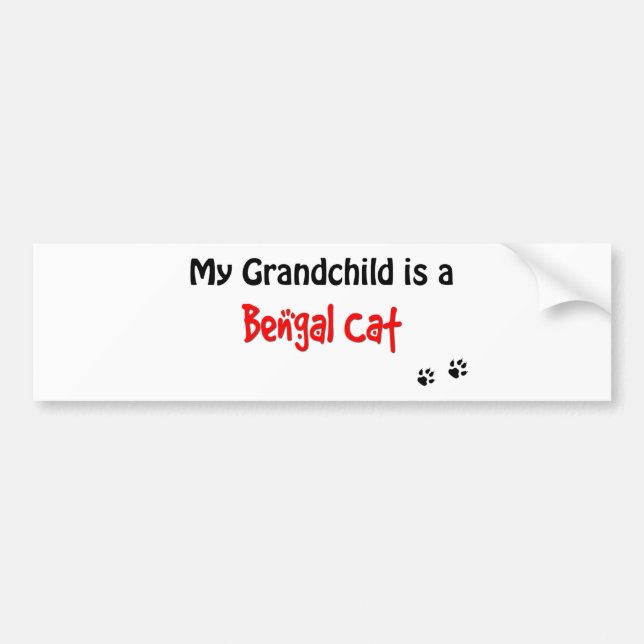 Bengal barnbarn bildekal (Framsidan)