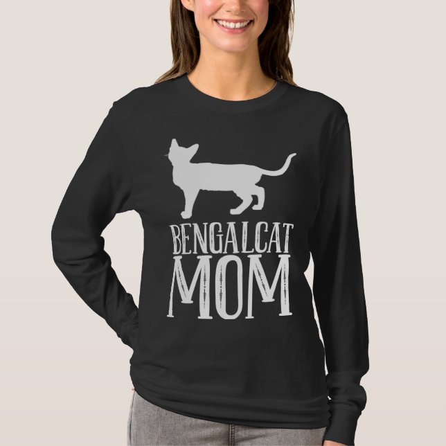 Bengal  Bengal cat  Bengal mom  2 T Shirt (Framsida)