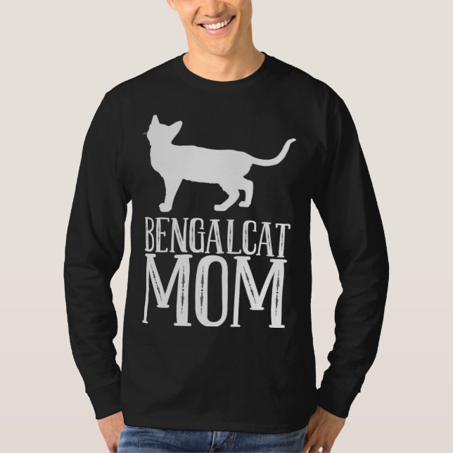 Bengal  Bengal cat  Bengal mom  2 T Shirt (Framsida)