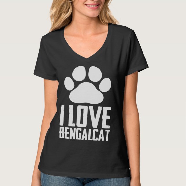 Bengal  Bengal cat  Bengal mom  6 T Shirt (Framsida)