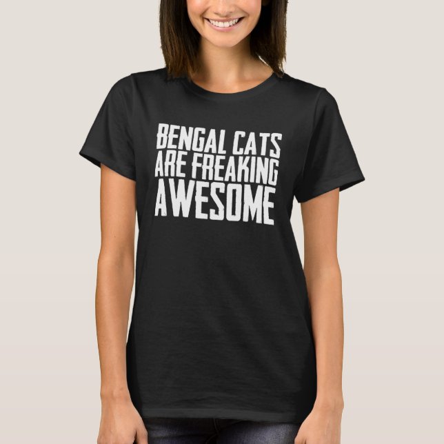 Bengal  Bengal cats  Bengal mom  4 T Shirt (Framsida)
