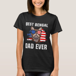 Bengal Cat BEST BENGAL CAT PAPPA EVER FUNny Bengal T Shirt