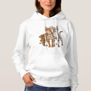 Bengal Cat Buddies Rosette och Snö Bengal Cats Pr T Shirt