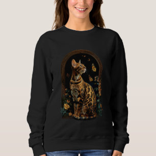 Bengal Cat Flower T Shirt