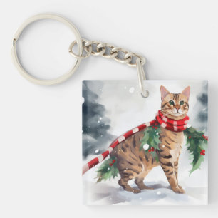 Bengal Cat i julen i Snö