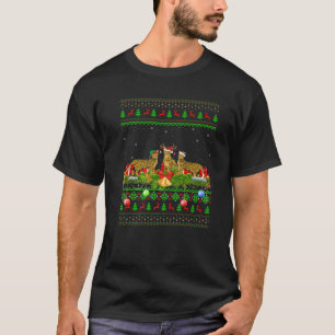 Bengal Cat Julafton Lighting Santa Ugly Bengal Cat T Shirt
