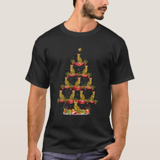 Bengal Cat Julafton Träd Lighting Bengal Cat-jul T Shirt