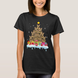 Bengal Cat Julgran Cat Julafton T Shirt