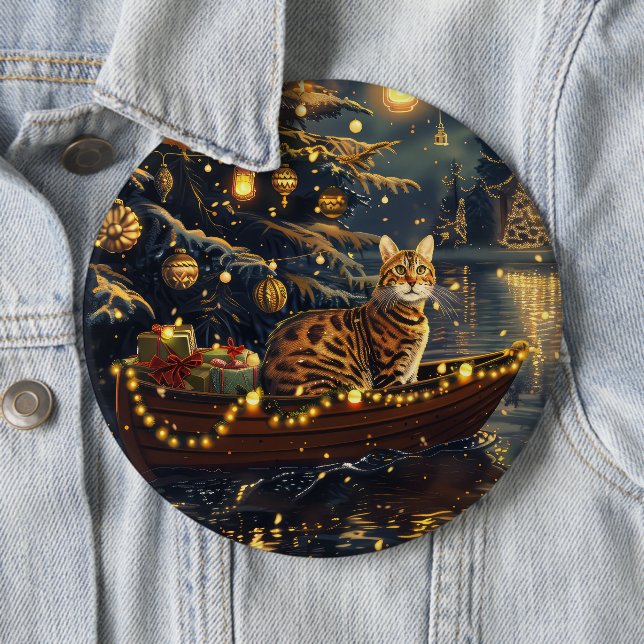 Bengal Cat-julhelgen - resande Knapp (In Situ)