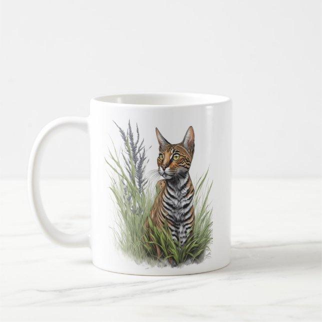 Bengal Cat Kaffemugg (Vänster)