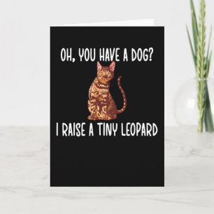 Bengal Cat Lover ger Cat Owner Rosetted Bengal Kort