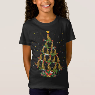Bengal Cat Lover Julafton Santa Hat Bengal Cat Chr T Shirt