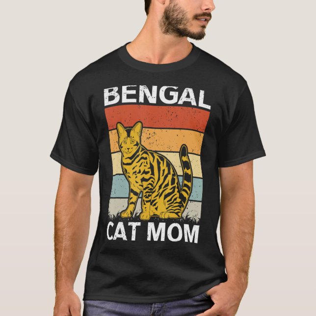 Bengal Cat Mamma Cat Owner Bengal T Shirt (Framsida)