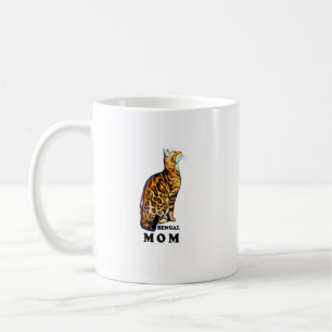 Bengal Cat Mamma Shirt Domestic Rosetted Brown Ben Kaffemugg