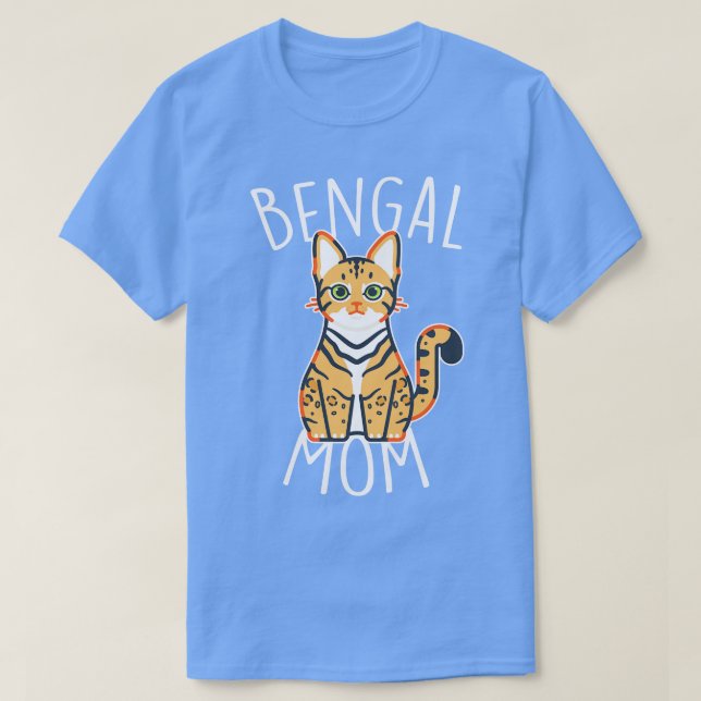 Bengal Cat Mamma T Shirt (Design framsida)