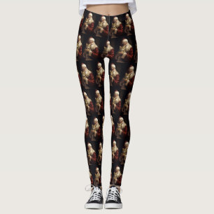 Bengal Cat med Jultomten julhelg Leggings