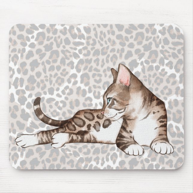 Bengal Cat Mousepad Musmatta (Framsidan)