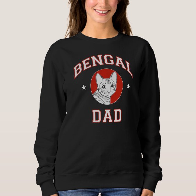 Bengal Cat Pappa T Shirt (Framsida)