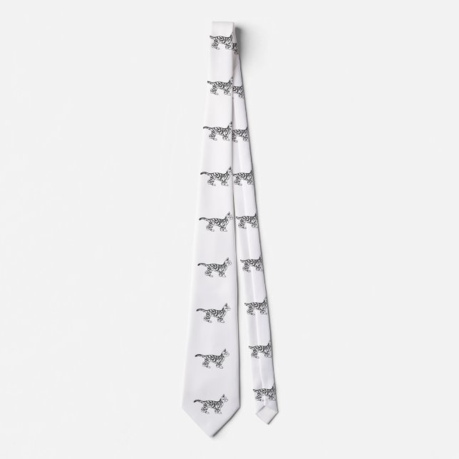Bengal cat stand - Välj bakgrund färg Slips (Framsida)