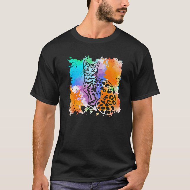 Bengal Cat T Shirt (Framsida)