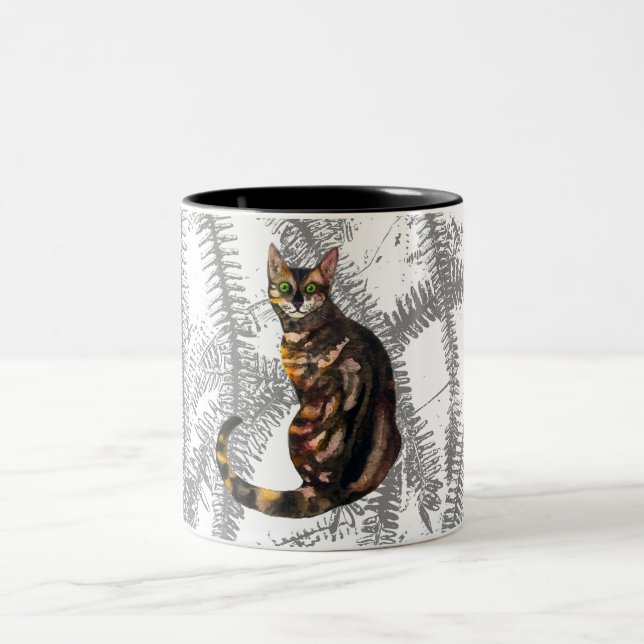 Bengal cat Two-Tone-kaffe mugg (Center)