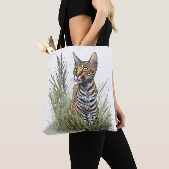 Bengal Cat Tygkasse (Närbild)