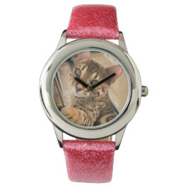Bengal cat watch armbandsur