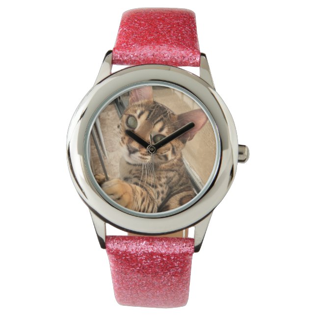 Bengal cat watch armbandsur (Framsida)